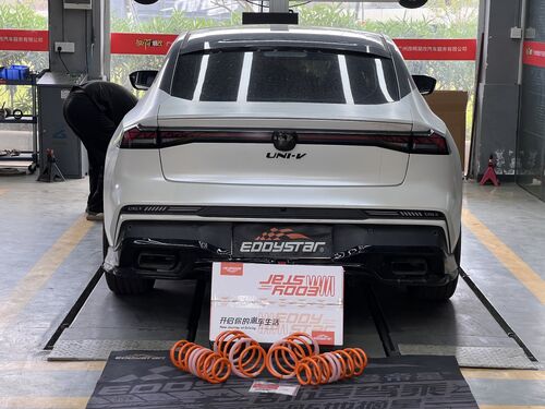 أحدث حالة شركة حول تمت ترقية 2024 Changan UNI-V 1.5T بنوابض قصيرة رياضية عالية الأداء EDDY: تعزيز مزدوج في الموقف والسلامة