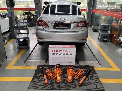 أحدث حالة شركة حول 2012 Toyota Corolla 1.6L upgraded with EDDY sport suspension kit, refreshed stance and high-speed performance