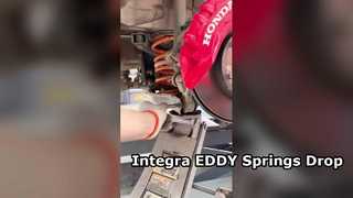 تمت ترقية هوندا Integra مع نوابض EDDY Sport القصيرة
