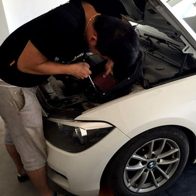 مدخل هواء من ألياف الكربون EDDYSTAR لتوليد الدوامات بتصميم عالي التدفق لسيارات BMW 116i 118i 1.6T (N13)